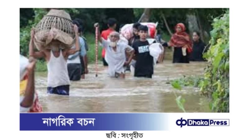 গোমতীর পানি কমলেও দুর্গত এলাকায় দুর্ভোগ অব্যাহত