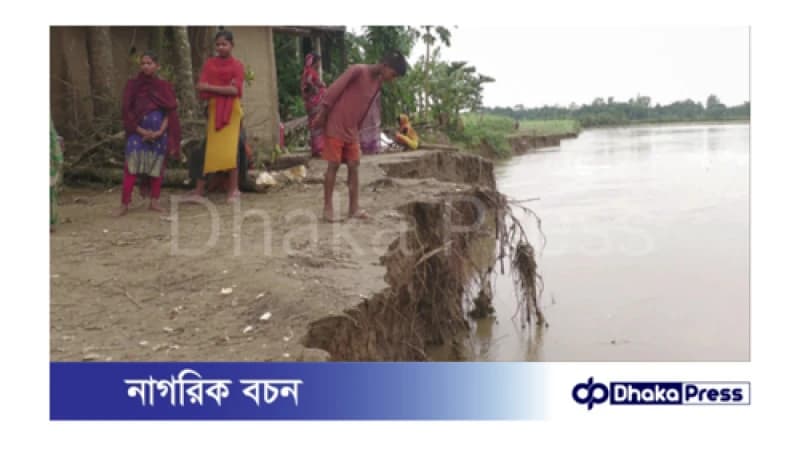 নিম্নাঞ্চলে স্বল্পমেয়াদি বন্যার পর এবার দেখা দিয়েছে নদীভাঙন