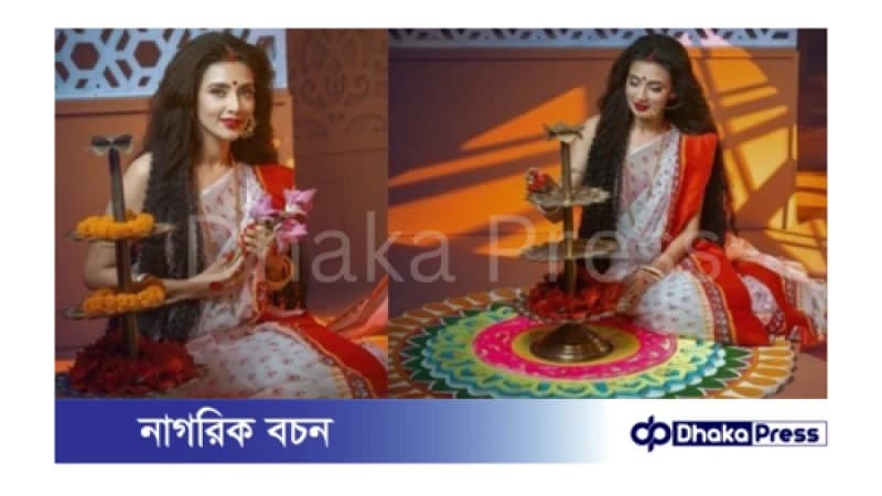 দেবী রূপে হাজির হয়ে মহালয়ার শুভেচ্ছা জানিয়ে চমকে দিলেন মিম