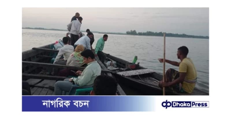 কুড়িগ্রামে মোবাইল কোর্ট কর্তৃক ইলিশ ও কারেন্ট জাল জব্দ