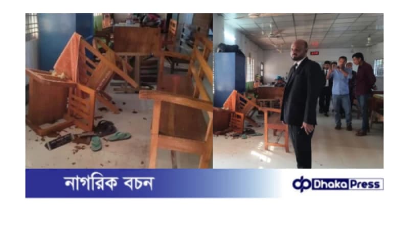 কুড়িগ্রামে জুনিয়র আইনজীবীকে পিপি নিয়োগ দেয়ায় সেরেস্তা ভাঙচুর