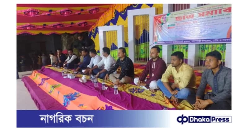 পলাশবাড়ীতে ছাত্রদলের উদ্যোগে বিশাল ছাত্র সমাবেশ 