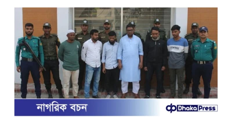 বিআরটিএ মিরপুর এ যৌথ অভিযানে দালাল চক্রের ০৭ জন সদস্য আটক