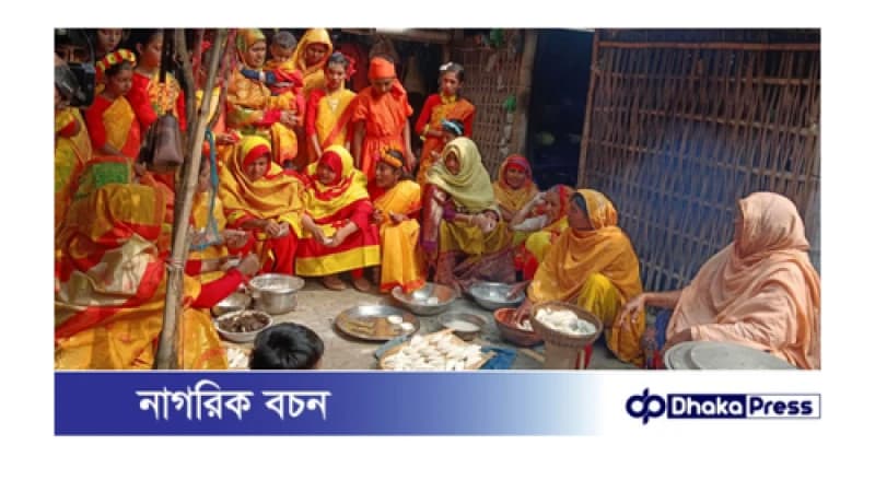 রহনপুরে গ্রাম বাংলার পিঠা পুলি উৎসব 
