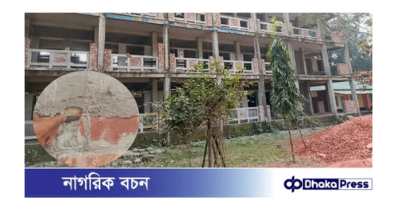শিক্ষা প্রকৌশল অধিদপ্তরের খামখেয়ালিপনা! পলাশবাড়ীতে ২ কোটি ৮২ লক্ষা টাকা ব্যায়ে ৪ তলা ভবন নির্মান কাজে ব্যপক অনিয়ম!
