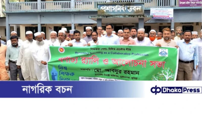 মুরাদনগরে বিশ্ব শিক্ষক দিবস উদযাপন