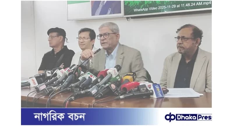 খালেদা জিয়া বিদেশে নেওয়ার মতো অবস্থায় নেই: মির্জা ফখরুল