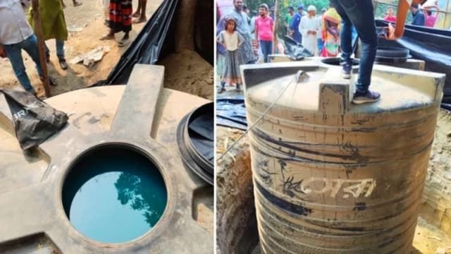 সিংড়ায় মাটির নিচে পানির ট্যাংকে ১০ হাজার লিটার ডিজ...
