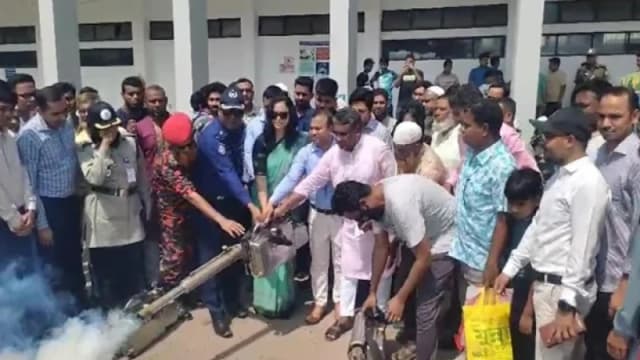 নাটোরে ডেঙ্গু প্রতিরোধ কার্যক্রম শুরু