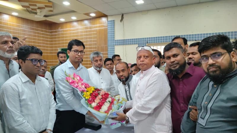 ধর্মমন্ত্রীর পক্ষে মুরাদনগরে বিদায়ী ও বরণ সংবর্ধনা