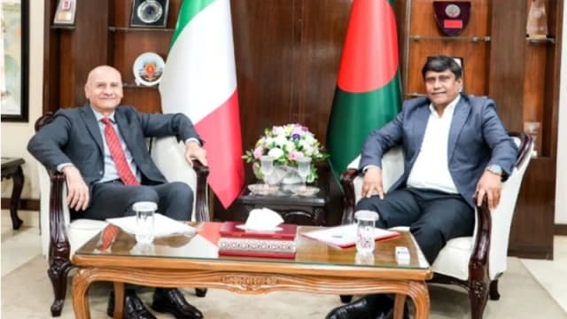 প্রধানমন্ত্রীর প্রতিরক্ষা উপদেষ্টার সঙ্গে ইতালির র...