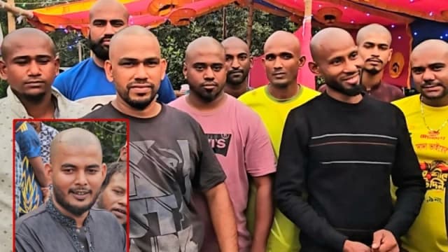 মুরাদনগরে বন্ধুত্বের অনন্য দৃষ্টান্ত বন্ধুর পাশে দাঁড়াতে একসঙ্গে মাথা ন্যাড়া ১০ তরুণ