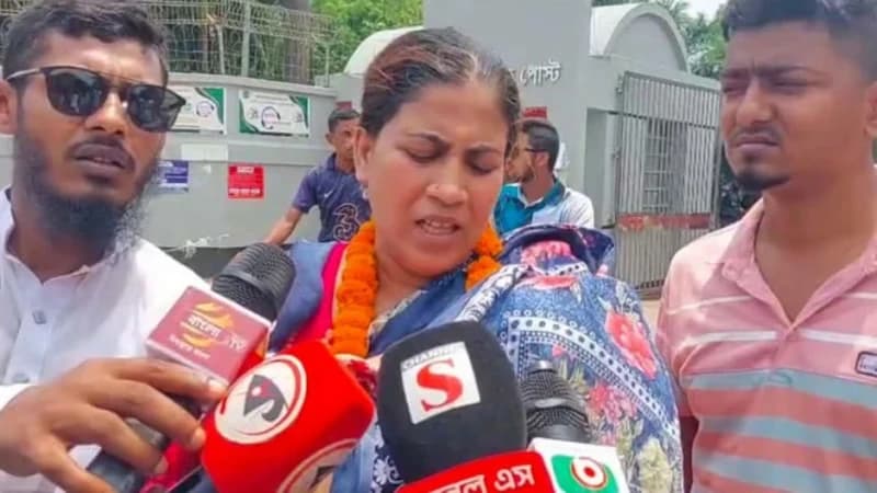 এক রাত পর শিশু সন্তানসহ কারামুক্ত যুব মহিলা লীগ নেত্রী শিল্পী বেগম