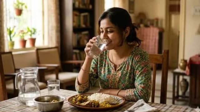 খাবারের সময় পানি খাওয়া ভালো নাকি খারাপ