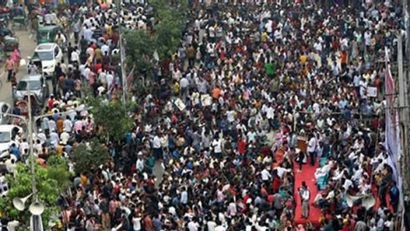 এক দফা দাবিতে চলছে বিএনপির পদযাত্রা