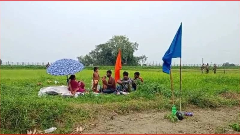 শূন্যরেখায় ৭৮ ঘণ্টা ধরে দুই শিশুকে নিয়ে মানবেতর জীবন, বি...