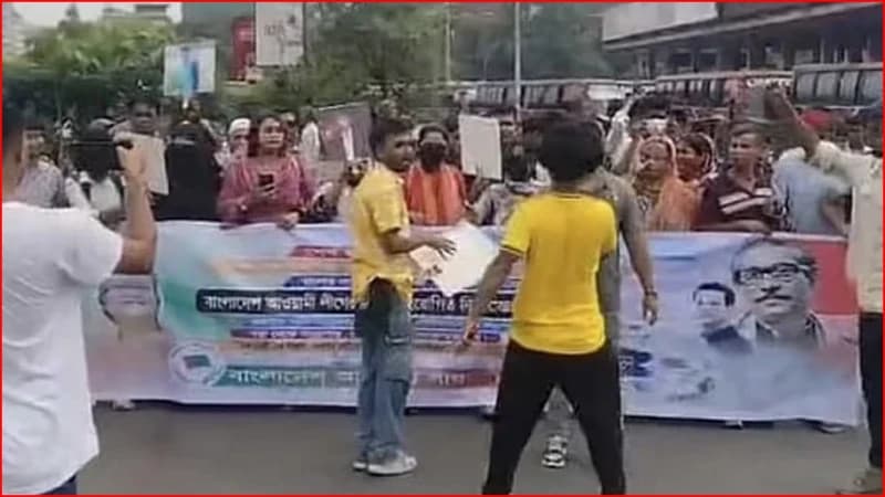 রাজধানীতে নিষিদ্ধ আওয়ামী লীগ ও সহযোগী সংগঠনের ঝটিক...