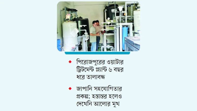 বন্ধ আড়াই কোটি টাকার পানি শোধনাগার