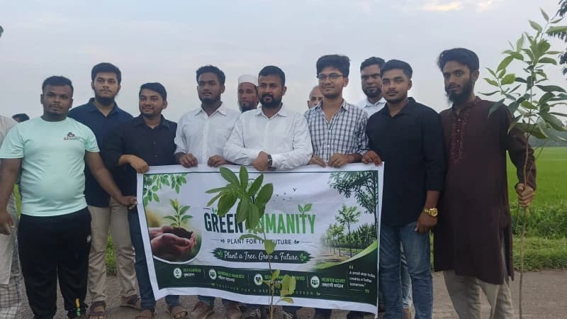 মাধবপুরে Green Humanity-এর বৃক্ষরোপণ কর্মসূচির উদ্...