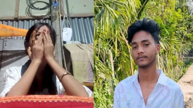 বিয়ের দাবিতে প্রেমিকের বাড়িতে স্কুলছাত্রীর অনশন