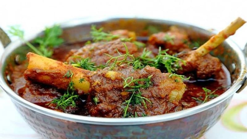 বাদামে খাসির মাংস রেসিপি