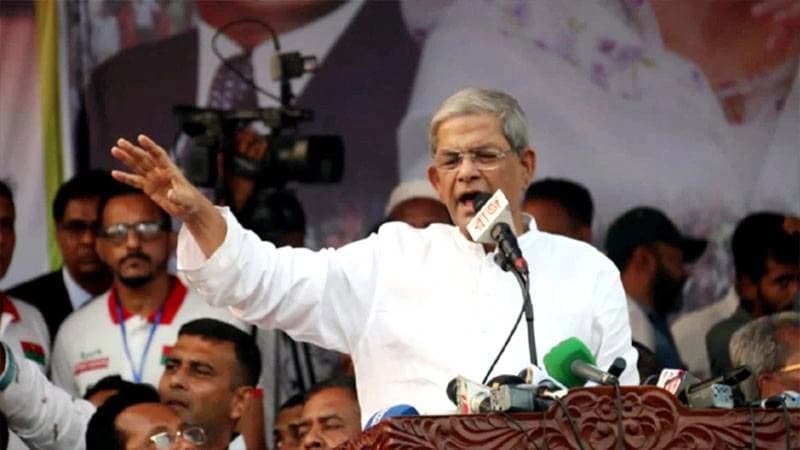 আমেরিকা থেকে প্রধানমন্ত্রী খালি হাতে এসেছেনঃ মির্জা ফখরুল