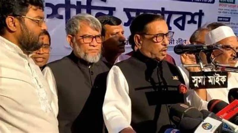 ঘোমটা পরে নির্বাচনে আসবে বিএনপি: ওবায়দুল কাদের
