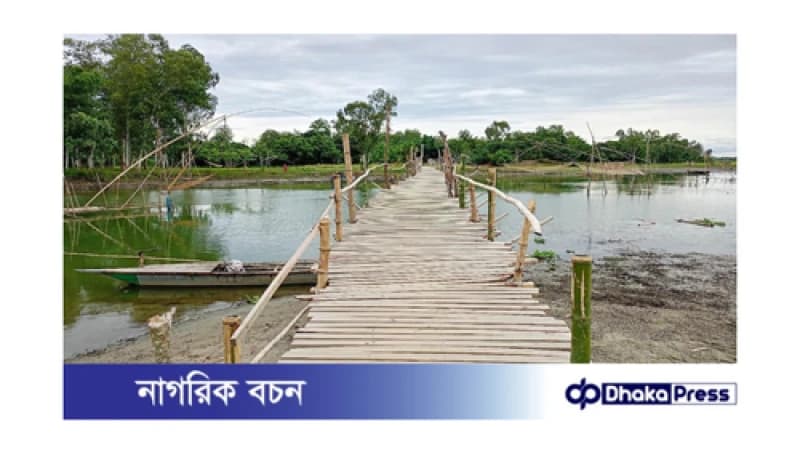 সেচ্ছাশ্রমে নির্মিত কাঠের সেতু, দূর্ভোগ লাঘব প্রত্যন্ত মানুষের সেচ্ছাশ্রমে নির্মিত কাঠের সেতু, দূর্ভোগ লাঘব প্রত্যন্ত মানুষের