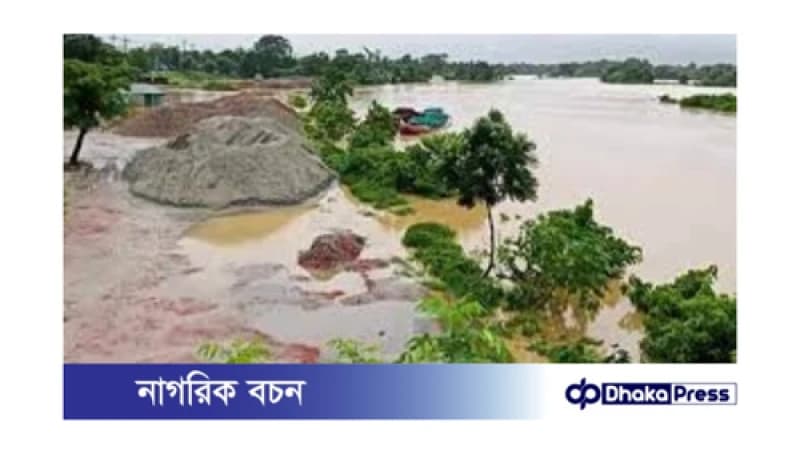গোমতী নদীর পানি বিপৎসীমার নিচে গোমতী নদীর পানি বিপৎসীমার নিচে