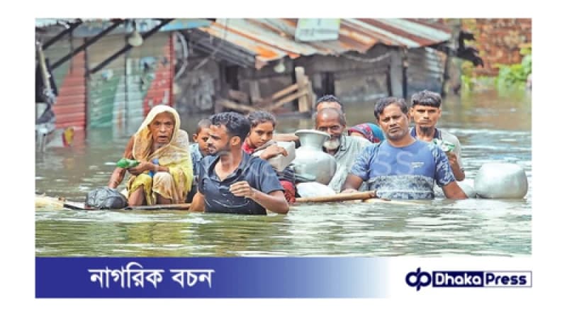 বন্যাকবলিত এলাকায় খাদ্যসংকটে ভুগছে পানিবন্দি মানুষ বন্যাকবলিত এলাকায় খাদ্যসংকটে ভুগছে পানিবন্দি মানুষ