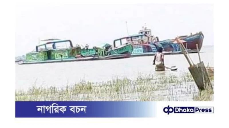 মেঘনায় অবৈধ বালু উত্তোলন: সংবাদ প্রকাশের পর মামলা মেঘনায় অবৈধ বালু উত্তোলন: সংবাদ প্রকাশের পর মামলা