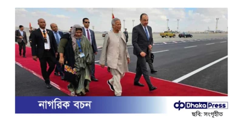 মিশরে পৌঁছেছেন প্রধান উপদেষ্টা মিশরে পৌঁছেছেন প্রধান উপদেষ্টা