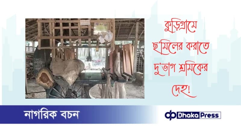কুড়িগ্রামে ছ’মিলের করাতে দুভাগ শ্রমিকের দেহ কুড়িগ্রামে ছ’মিলের করাতে দুভাগ শ্রমিকের দেহ