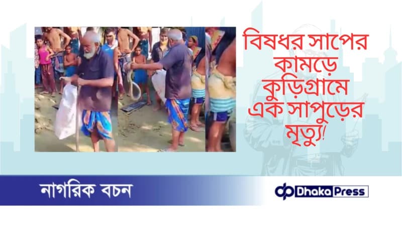 বিষধর সাপের কামড়ে কুড়িগ্রামে এক সাপুড়ের মৃত্যু বিষধর সাপের কামড়ে কুড়িগ্রামে এক সাপুড়ের মৃত্যু