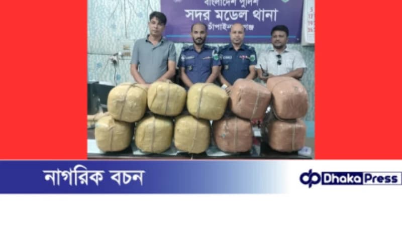 চাঁপাইনবাবগঞ্জে ৪০ কেজি গাঁজাসহ ট্রাক জব্দ চাঁপাইনবাবগঞ্জে ৪০ কেজি গাঁজাসহ ট্রাক জব্দ