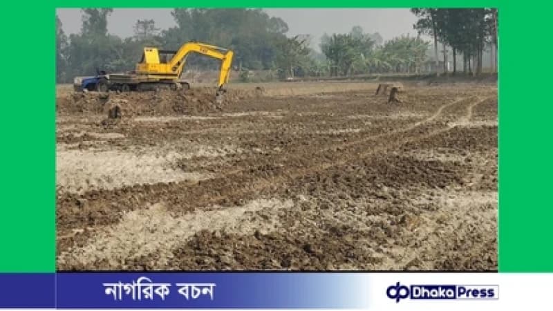 মাদারগঞ্জে তিন ফসলি জমি থেকে মাটি বিক্রির উৎসব, হুমকিতে কৃষিজমি মাদারগঞ্জে তিন ফসলি জমি থেকে মাটি বিক্রির উৎসব, হুমকিতে কৃষিজমি