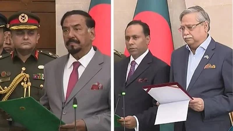 স্পিকার ও ডেপুটি স্পিকারকে শপথ পড়ালেন রাষ্ট্রপতি স্পিকার ও ডেপুটি স্পিকারকে শপথ পড়ালেন রাষ্ট্রপতি