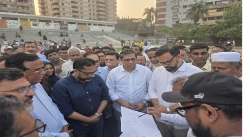 রাজধানীর খেলার মাঠ উন্নয়নে ক্রীড়া প্রতিমন্ত্রীর নেতৃত্বে পরিদর্শন টিম রাজধানীর খেলার মাঠ উন্নয়নে ক্রীড়া প্রতিমন্ত্রীর নেতৃত্বে পরিদর্শন টিম