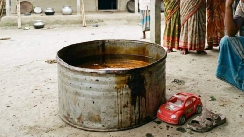 বাবার মজুত করা ডিজেলে ডুবে শিশুর মৃত্যু বাবার মজুত করা ডিজেলে ডুবে শিশুর মৃত্যু