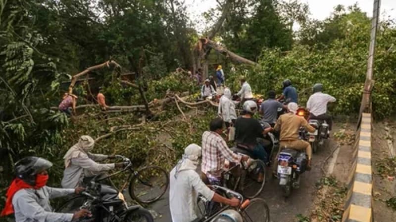 শক্তিশালী ঝড় ও ভারী বৃষ্টিতে লণ্ডভণ্ড উত্তর প্রদেশ, নিহত ৫৬ শক্তিশালী ঝড় ও ভারী বৃষ্টিতে লণ্ডভণ্ড উত্তর প্রদেশ, নিহত ৫৬