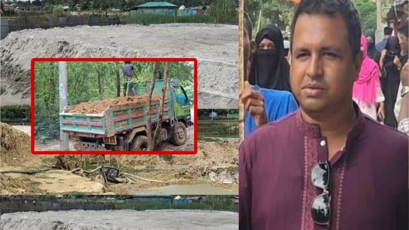 উখিয়ায় ড্রেজার দিয়ে বালু উত্তোলনের অভিযোগ, প্রশাসনের ভূমিকা নিয়ে প্রশ্ন