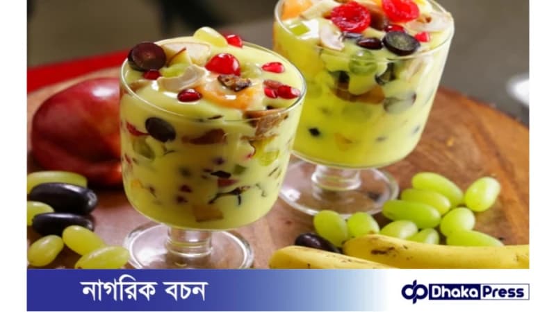 ইফতার আয়োজনে ফ্রুট কাস্টার্ড ইফতার আয়োজনে ফ্রুট কাস্টার্ড